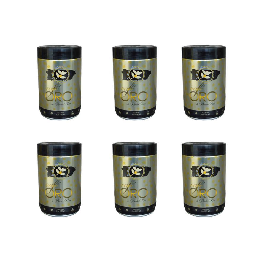 Cafe Oro Molido Lata 8 oz /6 pack