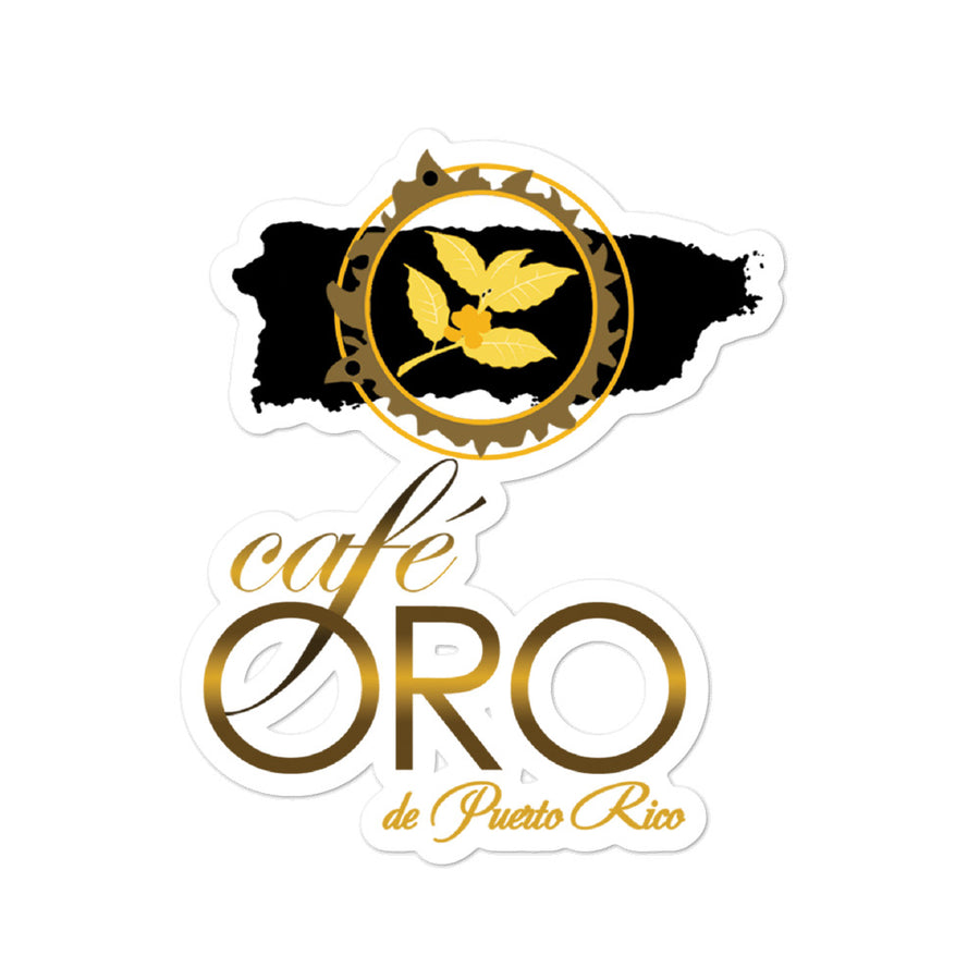 Sticker Café Oro