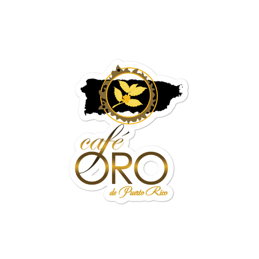 Sticker Café Oro